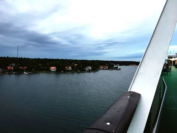 Scenic view of river against sky