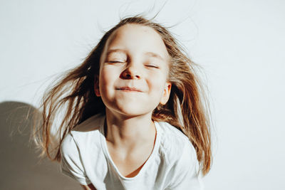 Portrait of smiling girl