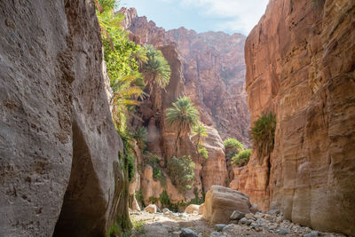 View of rock formations