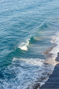 High angle view of sea