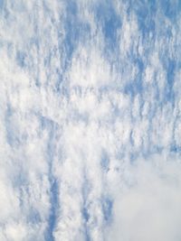 Low angle view of clouds in sky