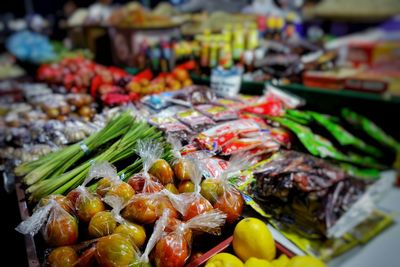 Close-up of vegetables in market