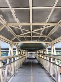 View of empty bridge