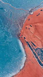 High angle view of swimming pool