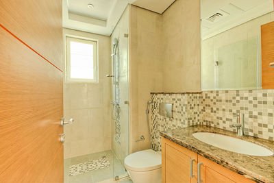 Interior of bathroom