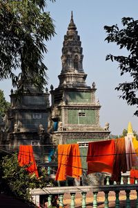 Low angle view of temple