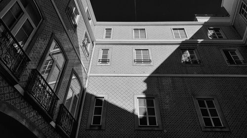 Low angle view of buildings against sky