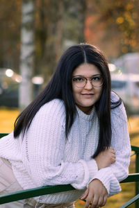 Portrait of a smiling young woman