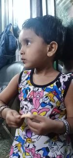 Cute girl looking at camera