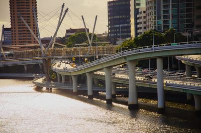 View of bridge in city