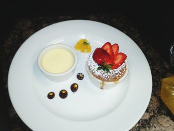 Close-up of food in plate