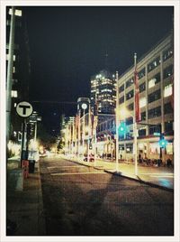 City street at night