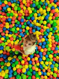 Full frame shot of colorful candies