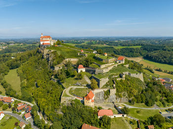 Austria - the riegersburg castle surrounded by a beautiful landscape located in the region of styria