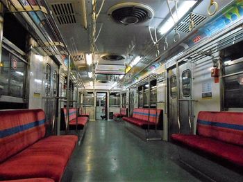 Interior of train