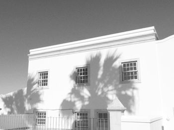 Low angle view of house against sky