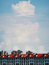 Low angle view of buildings against sky