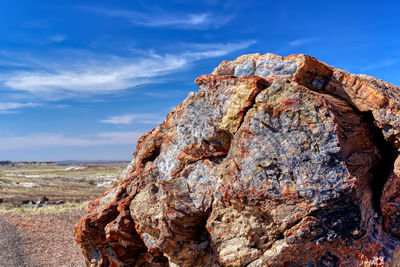 Rock formations against sky