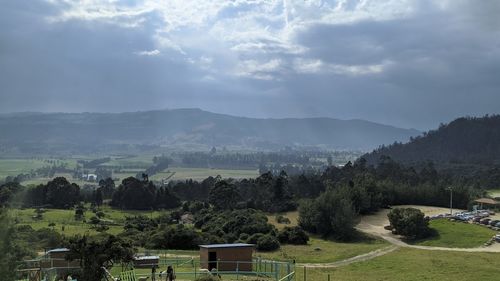 Scenic view of landscape against sky