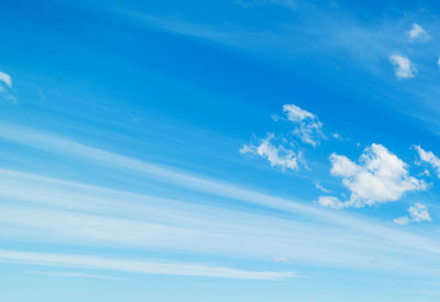 Low angle view of clouds in sky