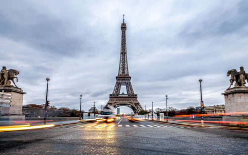 Paris in the evening