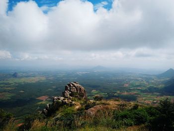 Panoramic view of the ramakkalmedu hamlet