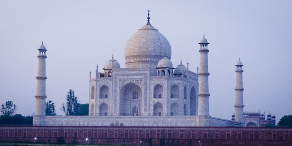 View of historical building against clear sky