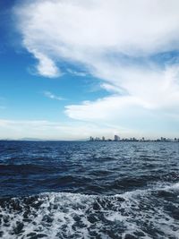 Scenic view of sea against sky