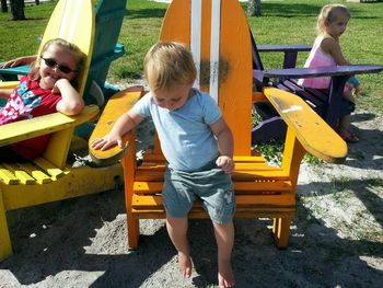 Children playing on playground