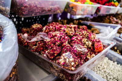 Close-up of seafood for sale