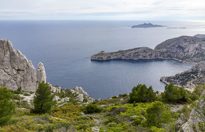 Scenic view of sea against sky