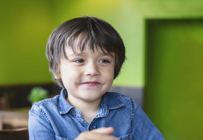 Portrait of cheerful cute boy