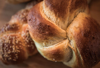 Close-up of bread on table