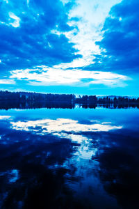 Scenic view of calm lake