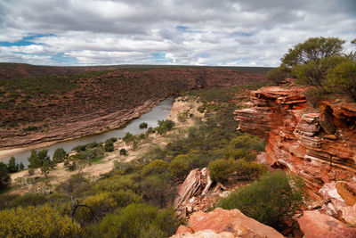 Scenic view of landscape against sky
