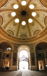 Low angle view of ceiling