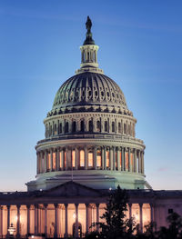 Low angle view of historical building against sky