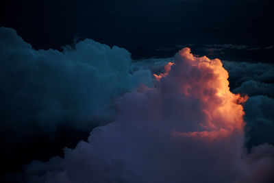 Low angle view of clouds in sky