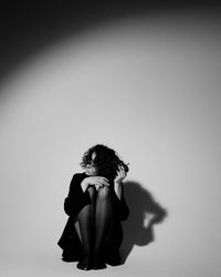 Low angle view of statue against sky