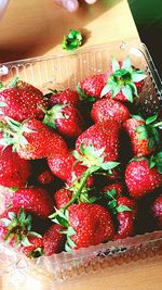 Close-up of strawberries