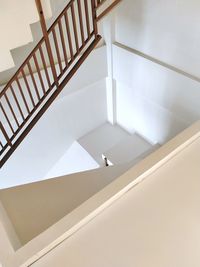 Low angle view of spiral staircase