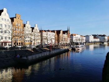 View of buildings at waterfront