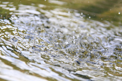 Close-up of rippled water