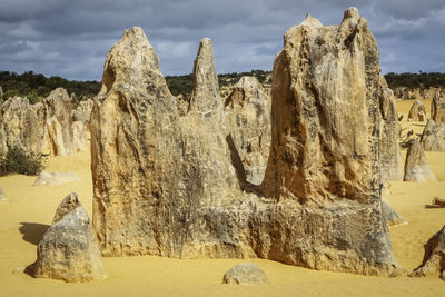 View of rock formations