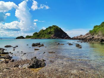 Scenic view of sea against sky