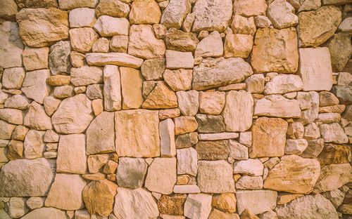 Full frame shot of stone wall