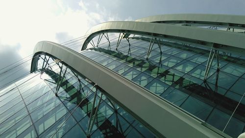 Low angle view of elevated walkway