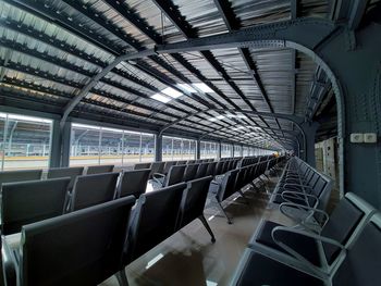 Interior of empty seats