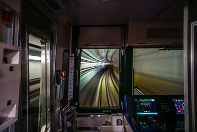 Interior of train