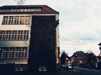 Low angle view of buildings against sky